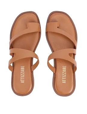 Жіночі шльопанці шкіряні бежеві - фото 1 - Miraton