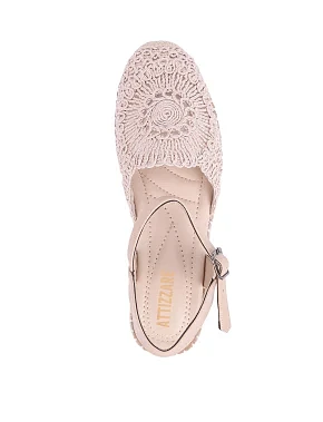 Женские эспадрильи тканевые бежевые - фото 1 - Miraton