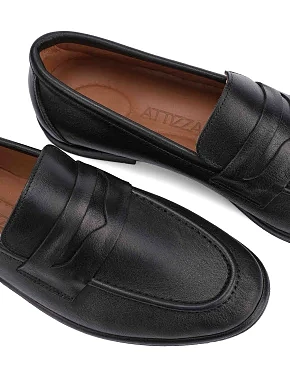 Жіночі сліпери шкіряні чорні - фото 1 - Miraton