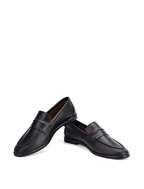 Жіночі сліпери шкіряні чорні - фото 4 - Miraton