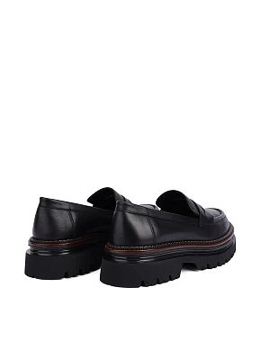 Жіночі туфлі шкіряні чорні - фото 3 - Miraton