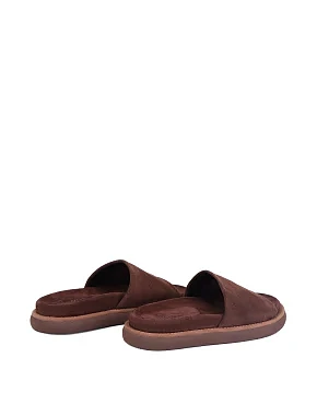 Жіночі шльопанці велюрові коричневі - фото 3 - Miraton