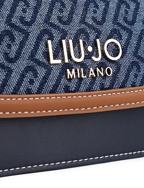 Женская сумка кросс-боди из экокожи синяя - фото 6 - Miraton