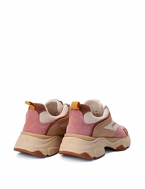 Женские кроссовки замшевые розовые - фото 4 - Miraton