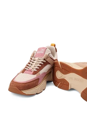 Женские кроссовки замшевые розовые - фото 5 - Miraton