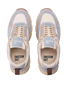 Женские кроссовки замшевые голубые - фото 2 - Miraton