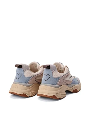 Женские кроссовки замшевые голубые - фото 4 - Miraton