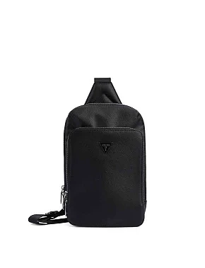 Мужская сумка из экокожи черная - фото  - Miraton