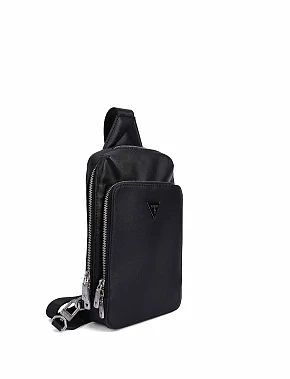 Мужская сумка из экокожи черная - фото 1 - Miraton