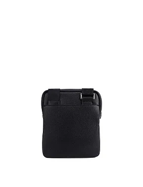 Мужская сумка мессенджер из экокожи черная - фото 2 - Miraton