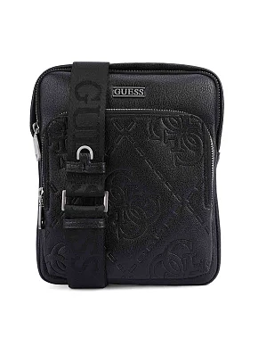 Мужская сумка мессенджер из экокожи черная - фото 5 - Miraton