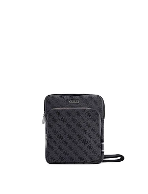 Мужская сумка мессенджер из экокожи черная - фото  - Miraton