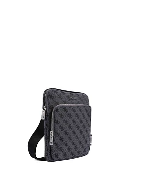 Мужская сумка мессенджер из экокожи черная - фото 1 - Miraton