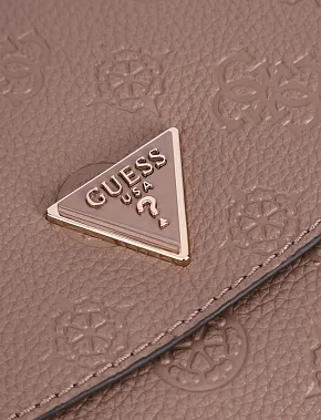 Женская сумка кросс-боди из экокожи бежевая - фото 5 - Miraton