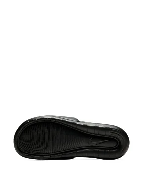 Мужские шлепанцы Nike VICTORI ONE SLIDE из экокожи черные - фото 4 - Miraton