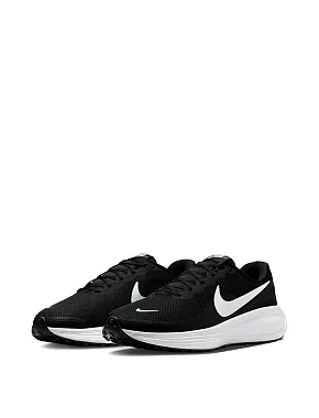 Мужские кроссовки Nike REVOLUTION 9 текстильные черные - фото 2 - Miraton