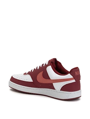 Женские кеды Nike W NIKE COURT VISION LO P NBK из экокожи красные - фото 2 - Miraton