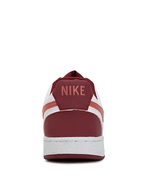 Женские кеды Nike W NIKE COURT VISION LO P NBK из экокожи красные - фото 4 - Miraton