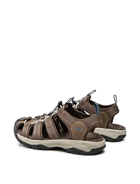 Мужские сандалии CMP SAHIPH HIKING SANDAL из экокожи коричневые - фото 2 - Miraton