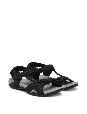 Мужские сандалии CMP HAMAL HIKING SANDAL из экокожи черные - фото 1 - Miraton
