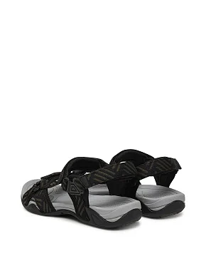 Мужские сандалии CMP HAMAL HIKING SANDAL из экокожи черные - фото 2 - Miraton
