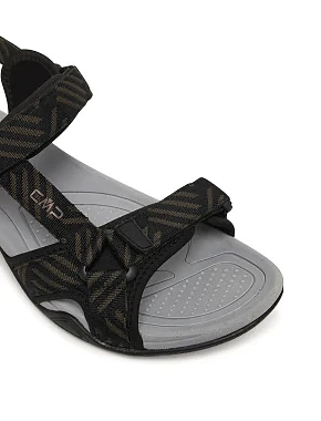 Мужские сандалии CMP HAMAL HIKING SANDAL из экокожи черные - фото 5 - Miraton