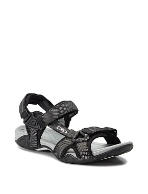 Мужские сандалии CMP HAMAL HIKING SANDAL из экокожи черные - фото 1 - Miraton