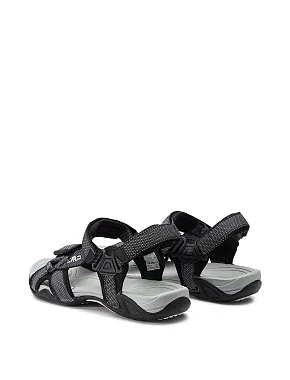 Мужские сандалии CMP HAMAL HIKING SANDAL из экокожи черные - фото 2 - Miraton
