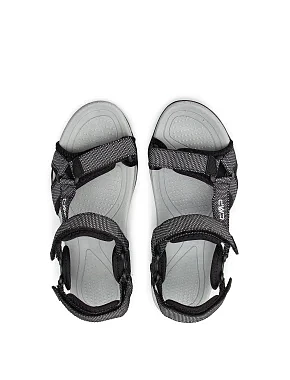 Мужские сандалии CMP HAMAL HIKING SANDAL из экокожи черные - фото 3 - Miraton