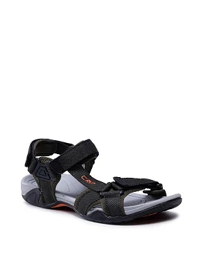 Мужские сандалии CMP HAMAL HIKING SANDAL из экокожи зеленые - фото 1 - Miraton