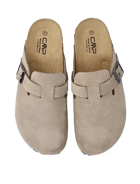 Женские сабо CMP NAVARRO SLIPPERS замшевые бежевые - фото 4 - Miraton