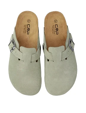 Женские сабо CMP NAVARRO SLIPPERS замшевые зеленые - фото 4 - Miraton