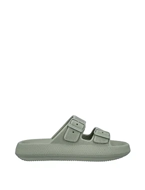 Женские шлепанцы CMP BELEM SLIPPER резиновые зеленые - фото  - Miraton
