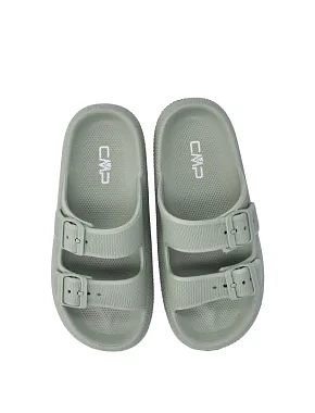 Женские шлепанцы CMP BELEM SLIPPER резиновые зеленые - фото 3 - Miraton
