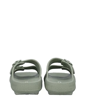 Женские шлепанцы CMP BELEM SLIPPER резиновые зеленые - фото 4 - Miraton