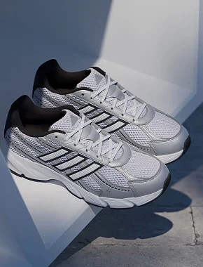 Чоловічі кросівки Adidas TECHNOCHAOS 2000 текстильні білі - фото 4 - Miraton