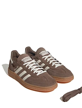 Женские кеды Adidas HANDBALL SPEZIAL кожаные коричневые - фото 4 - Miraton