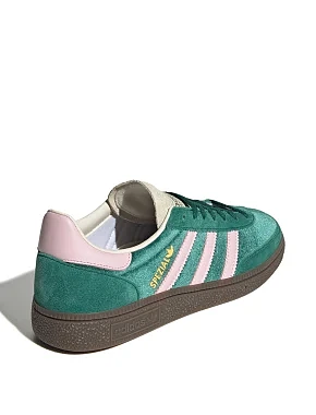 Женские кеды Adidas HANDBALL SPEZIAL кожаные зеленые - фото 3 - Miraton