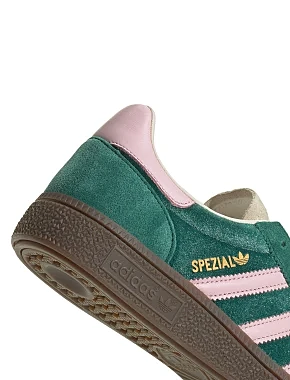 Женские кеды Adidas HANDBALL SPEZIAL кожаные зеленые - фото 7 - Miraton
