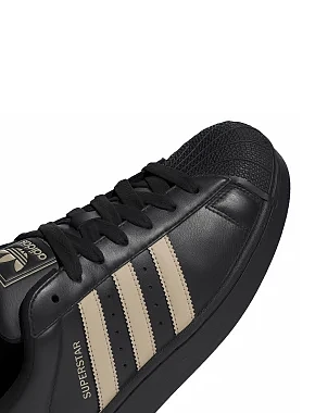 Мужские кеды Adidas SUPERSTAR II кожаные черные - фото 5 - Miraton