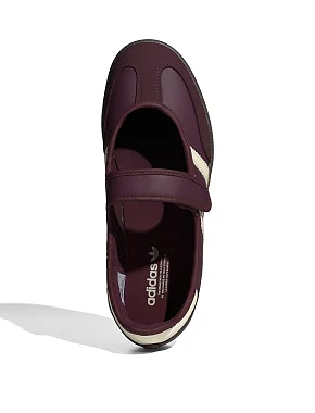 Жіночі кеди Adidas SAMBA JANE шкіряні бордові - фото 1 - Miraton