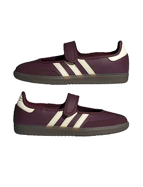 Жіночі кеди Adidas SAMBA JANE шкіряні бордові - фото 6 - Miraton