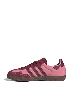 Женские кеды Adidas SAMBA OG кожаные розовые - фото 3 - Miraton