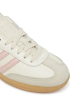 Жіночі кеди Adidas SAMBA OG шкіряні молочного кольору - фото 4 - Miraton