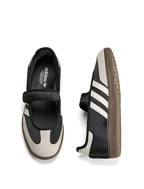 Женские кеды Adidas SAMBA JANE кожаные черные - фото 2 - Miraton