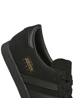Чоловічі кеди Adidas STADT шкіряні чорні - фото 6 - Miraton