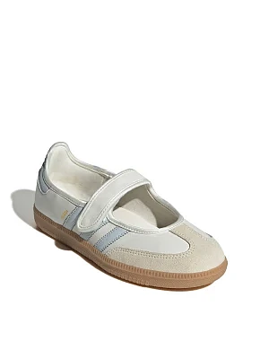 Женские кеды Adidas SAMBA JANE кожаные белые - фото 1 - Miraton