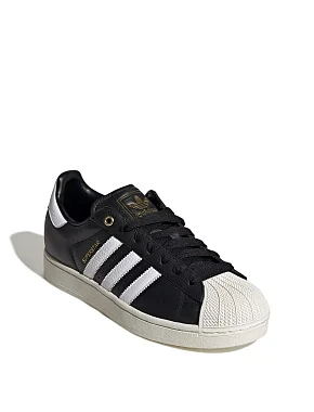 Мужские кеды Adidas SUPERSTAR II кожаные черные - фото 2 - Miraton