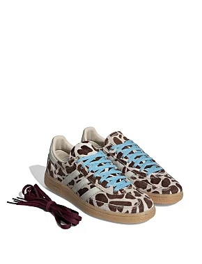 Женские кеды Adidas HANDBALL SPEZIAL кожаные бежевые - фото 1 - Miraton