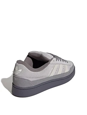 Мужские кеды Adidas CAMPUS кожаные серые - фото 3 - Miraton